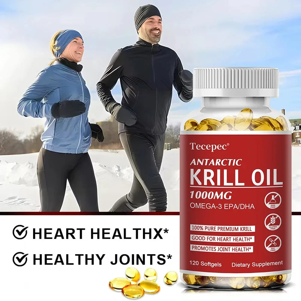 Antarctic Krill Oil 1000mg – Omega-3 EPA DHA & Astaxanthin Omega-3 Supplement Qst