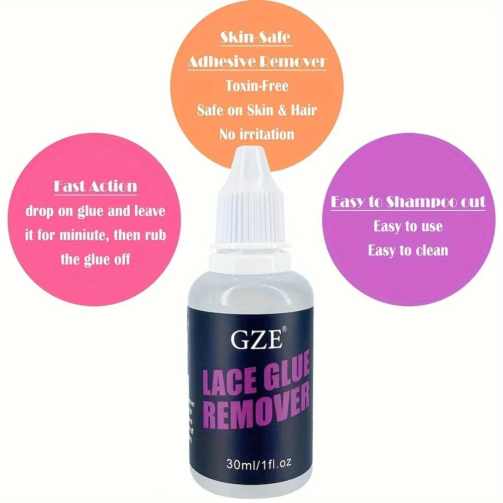 GZE Lace Glue Remover – Professional Wig Adhesive Remover Wig Adhesive Remover Qme