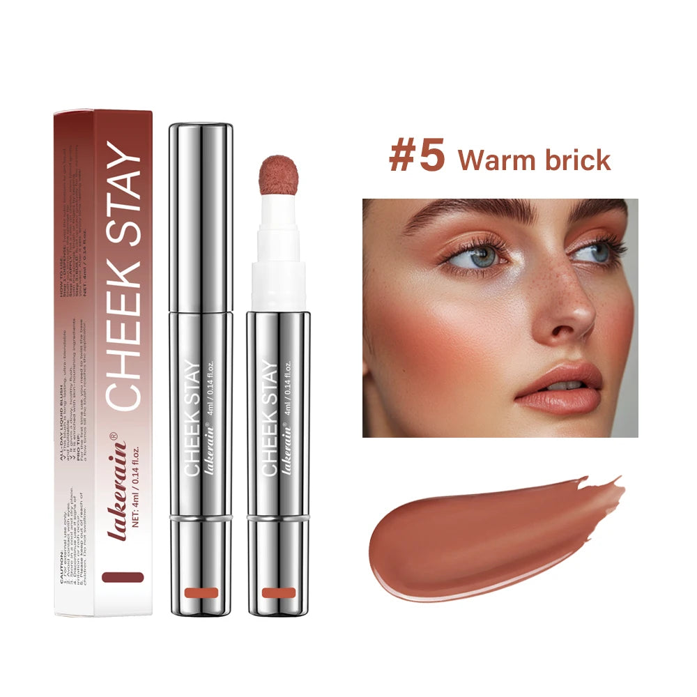 Lakerain Liquid Blush Pen – Sponge Tip, Long-Lasting Blush Liquid Blush Pen Qst 05