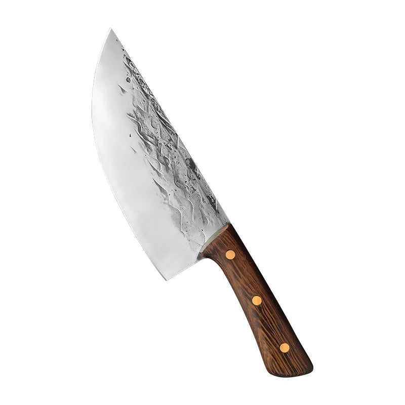 Forged Stainless Steel Cleaver Knife – Wood Handle Chopper Kitchen Cleaver Knife Qst Knife A