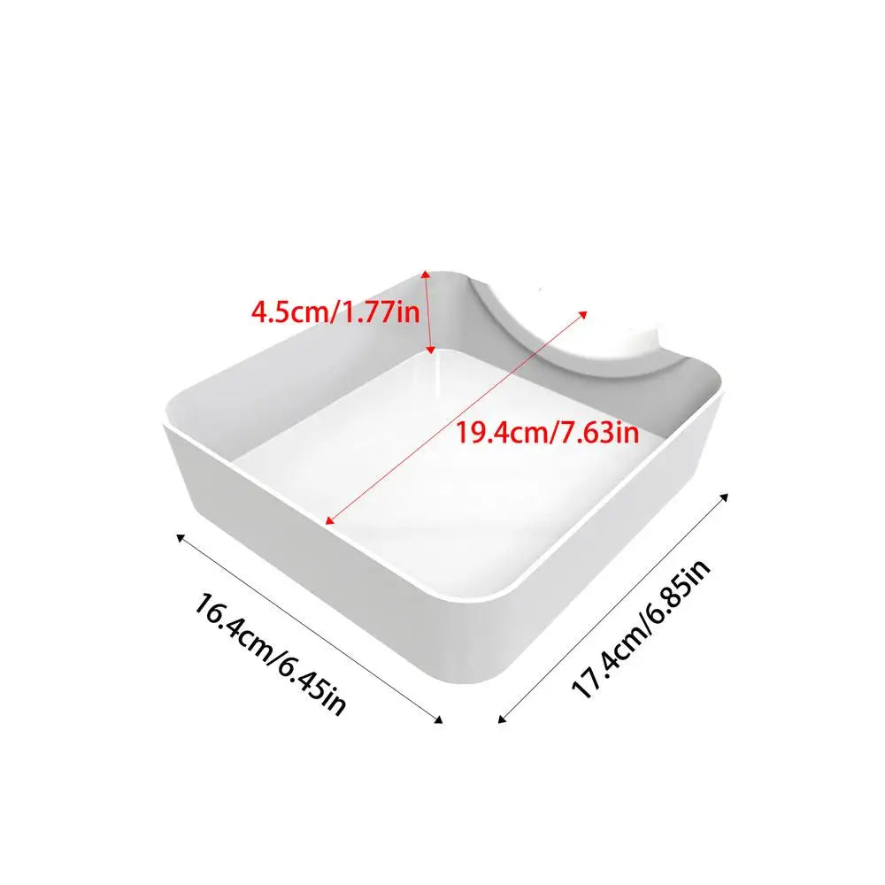 Reusable Washer Drain Pan with Lint Filter Funnel – Front Load Washer Drain Pan Qme White
