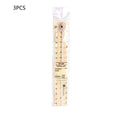 Acrylic Transparent Folding Ruler 15-30cm – Drawing & Measuring Folding Ruler Qme 3Pcs