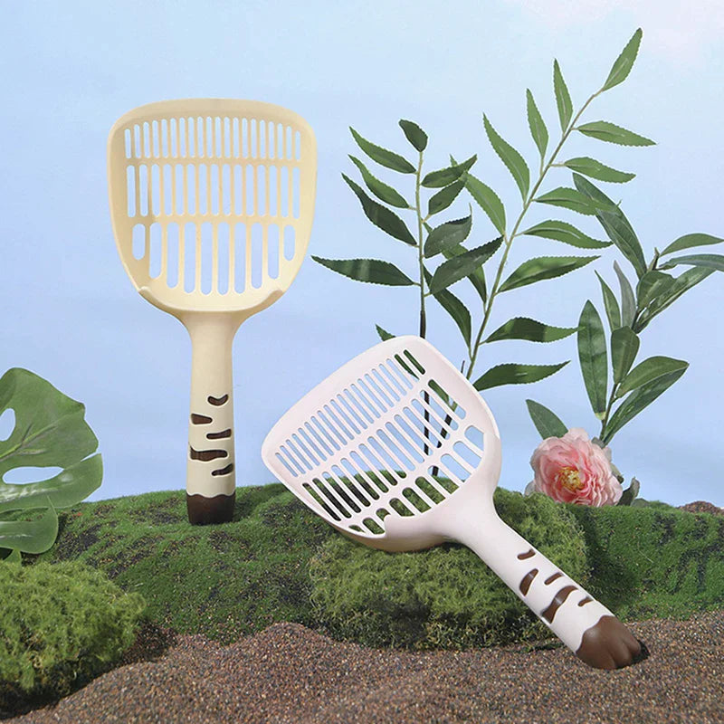 Cat Litter Scoop with Self-Standing Base – ABS Plastic, 4 Colors Cat Litter Scoop Qme