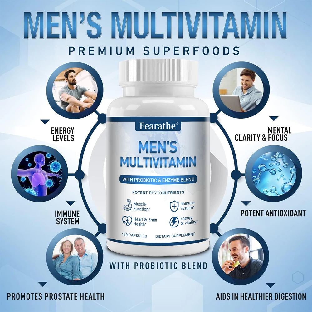 Men's Multivitamin & Multimineral Supplement | Fearathe Men's Multivitamin Qst