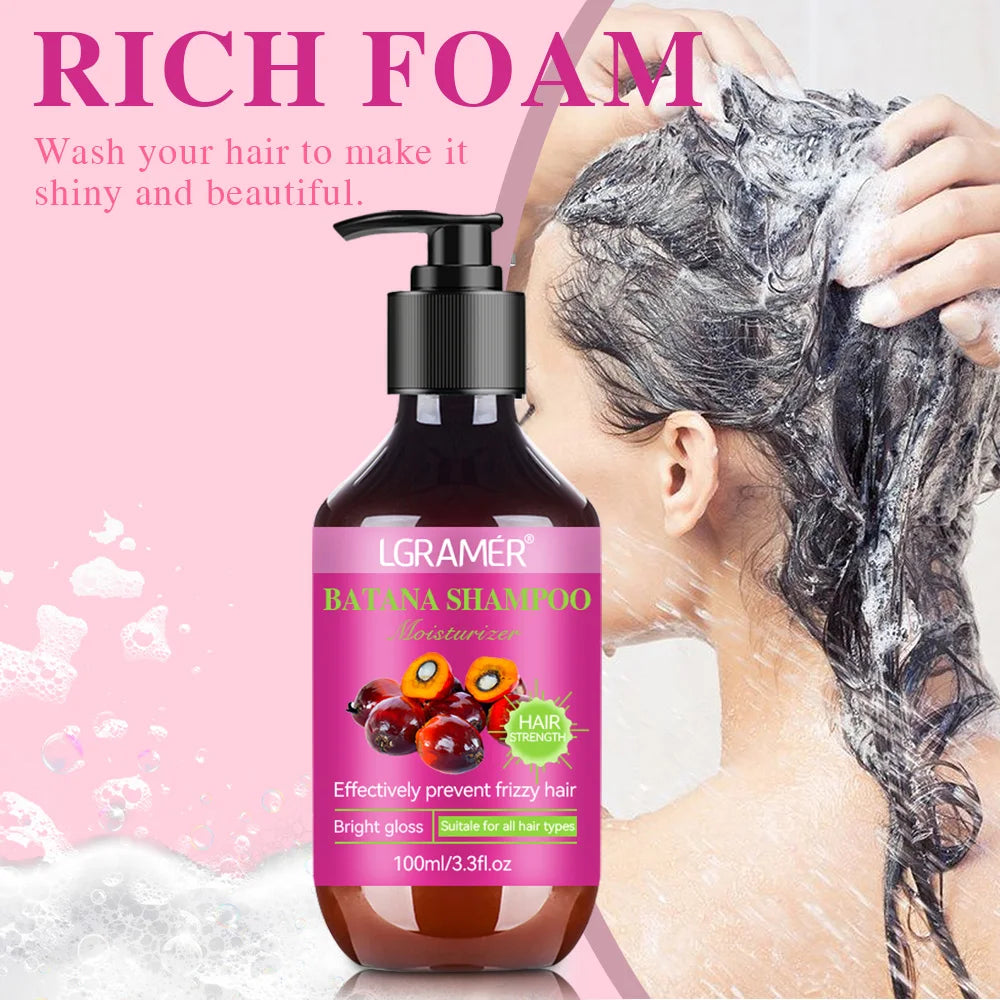 LGRAMER Batana Shampoo – Oil Control & Nourishing for All Hair Nourishing Shampoo Qst