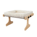 Adjustable Cat Window Perch – Wooden Frame & Detachable Cushion Cat Window Perch Qme Single Layer