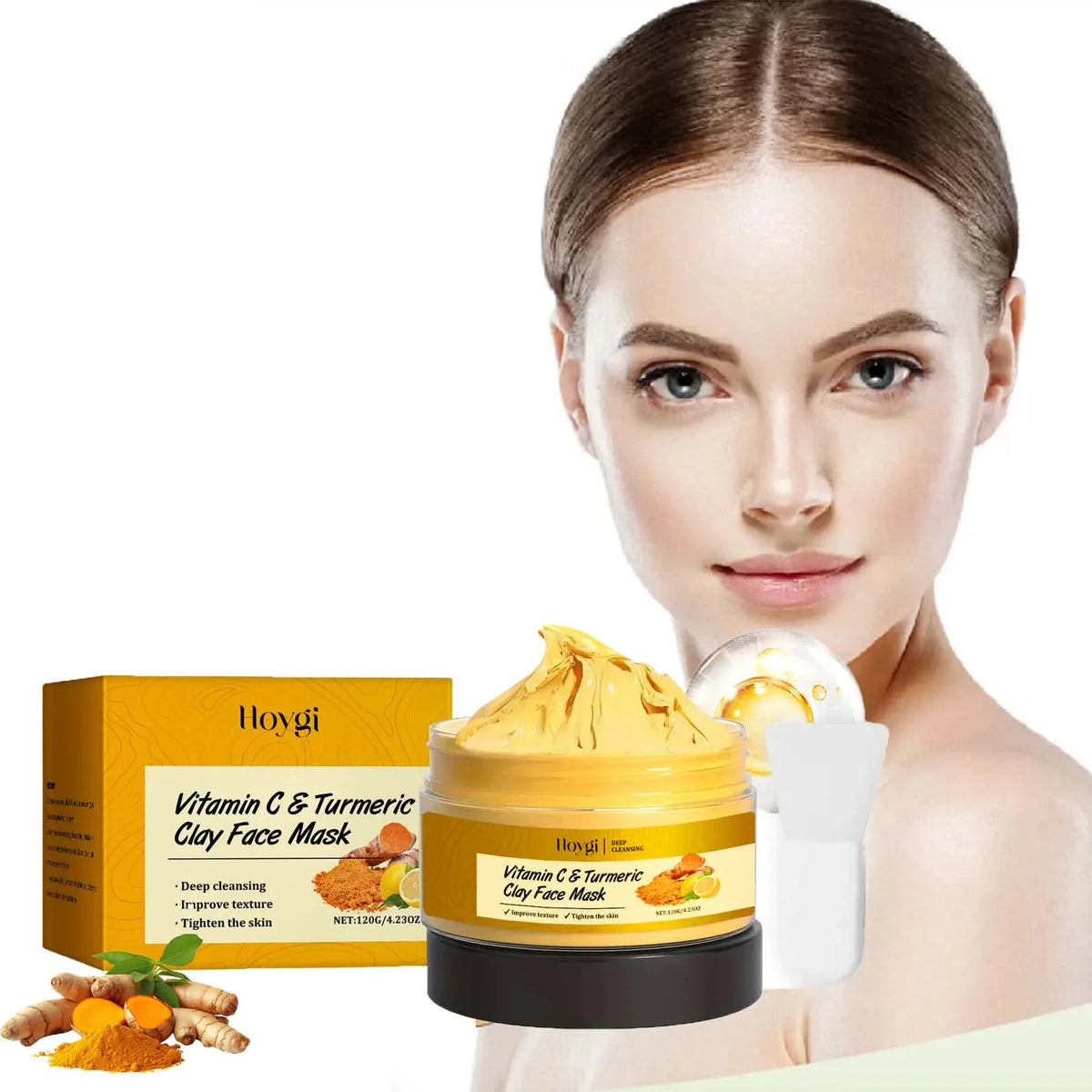 Vitamin C Turmeric Clay Mask – Cleansing & Hydrating | Qme Clay Face Mask Qme