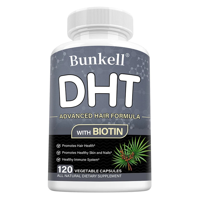 DHT Blocker with Biotin – Hair, Skin & Nail Supplement Hair Growth Supplement Qst 120 count-1 bottle
