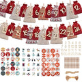 24-Day Christmas Advent Calendar Drawstring Bags – DIY Gift Set Advent Calendar Bags Qme 1 Multicolor