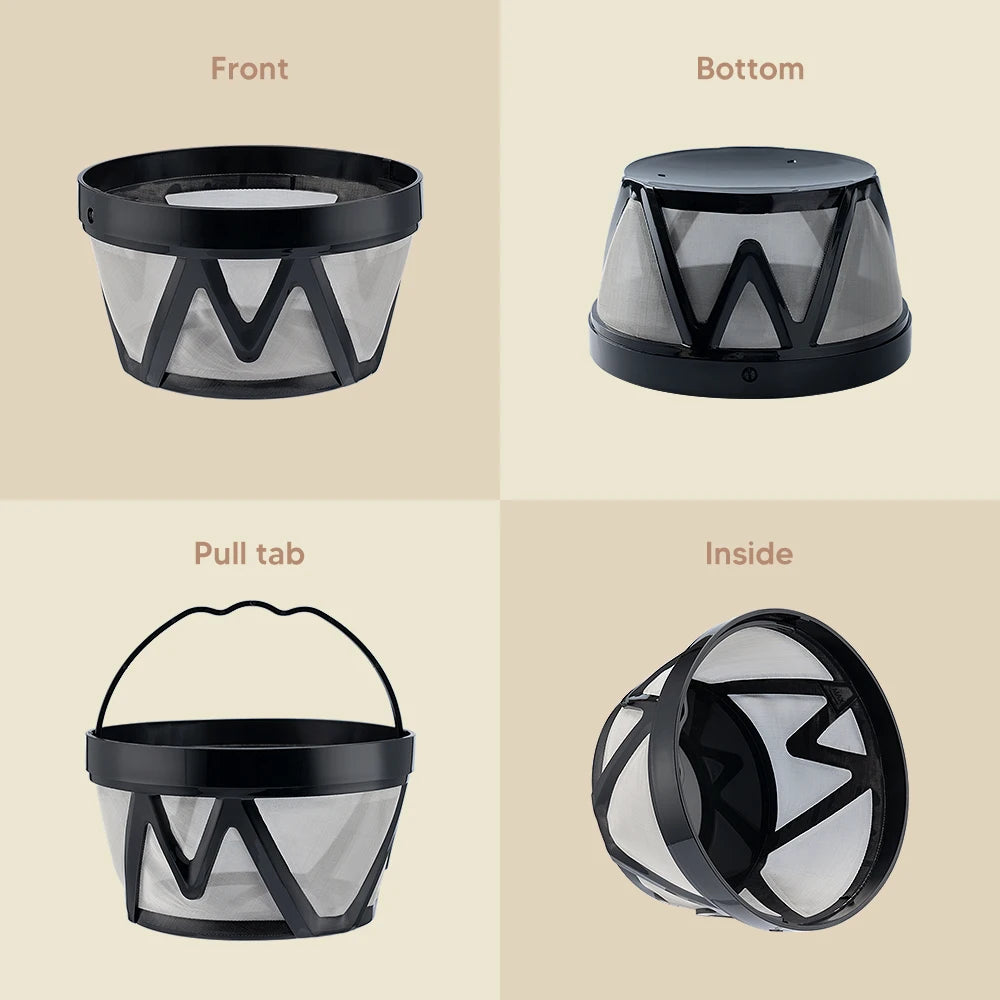 Reusable Basket Coffee Filter for Mr. Coffee 8–12 Cup, 2 Pack Coffee Filter Qst