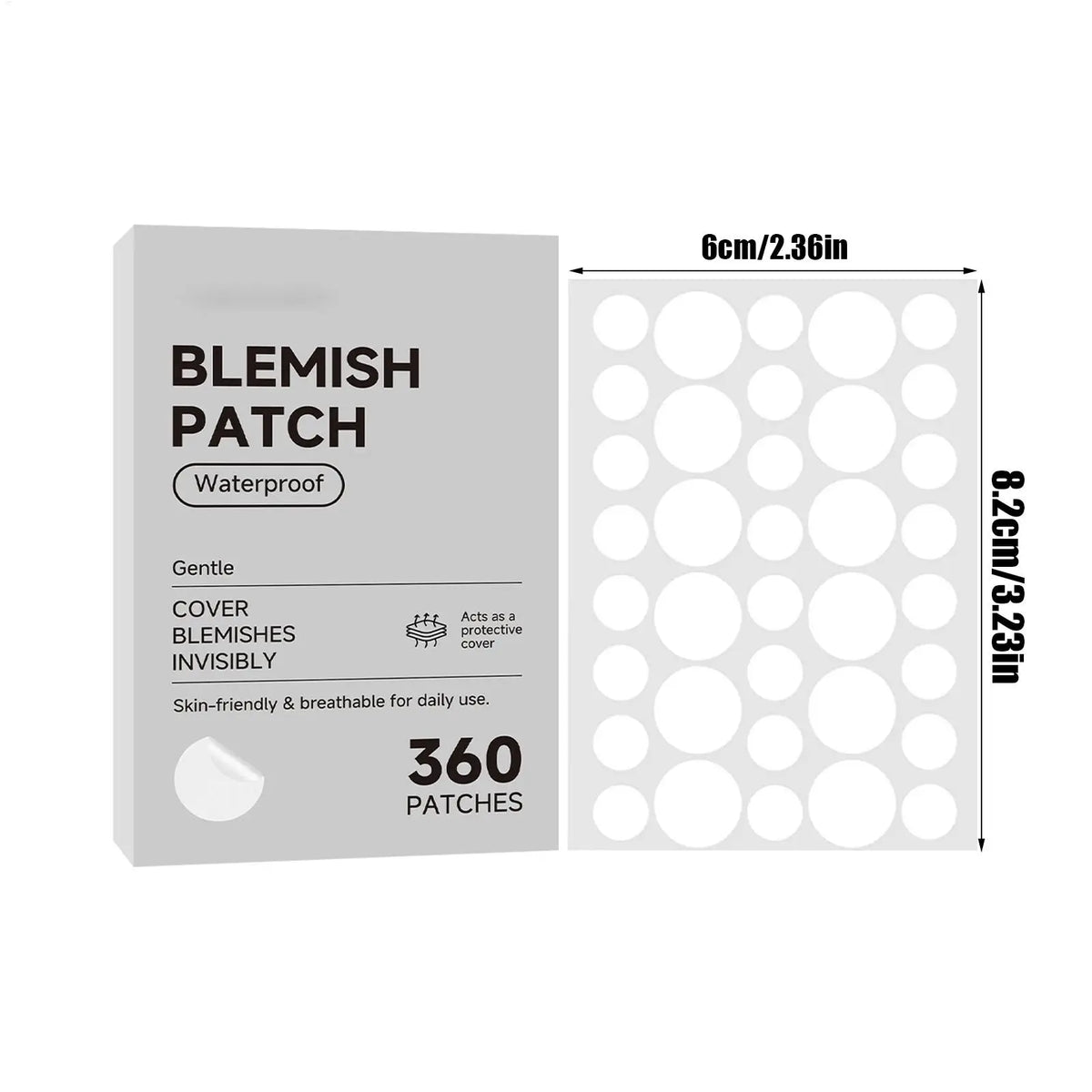 Hydrocolloid Acne Concealer Patches – Waterproof Spot Dots Acne Concealer Patch Qme