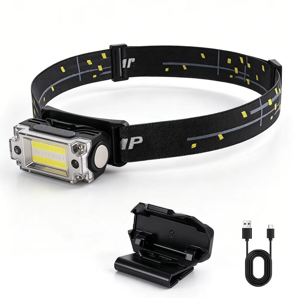 BORUiT T133 Motion Sensor LED Headlamp – Type-C Rechargeable LED Headlamp Qst T133