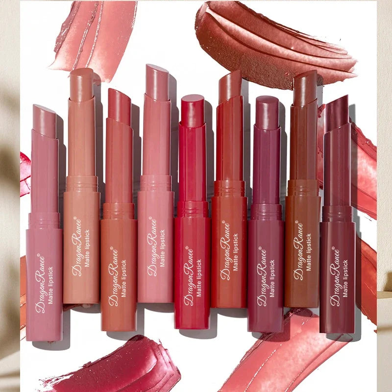 Nude Matte Lipstick Crayon – 24Hr Waterproof Lip Pencil Matte Lip Crayon Qme