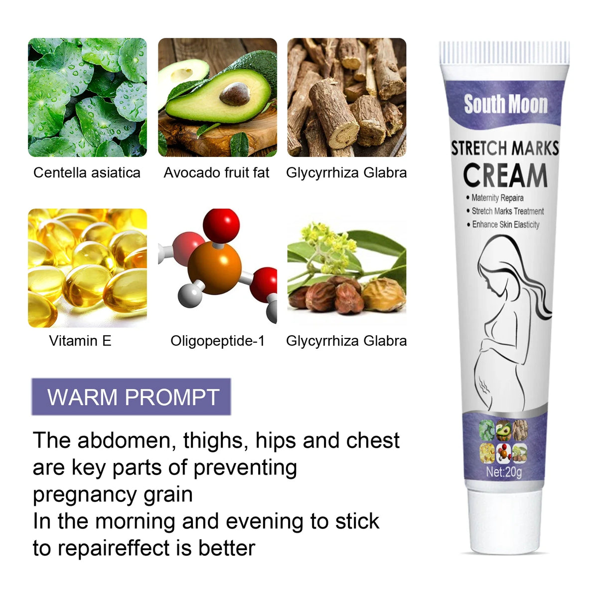Stretch Mark Cream – Firms, Hydrates & Improves Skin Elasticity Body Firming Cream Qme