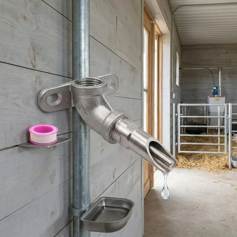 Automatic Piglet Drinker | Threaded Livestock Water Dispenser Livestock Water Drinker Qme