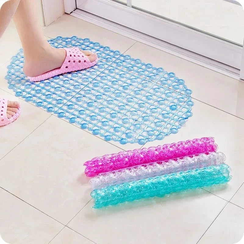 Anti-Slip PVC Shower Foot Massage Mat with Suction Cups Shower Foot Massage Mat Qme