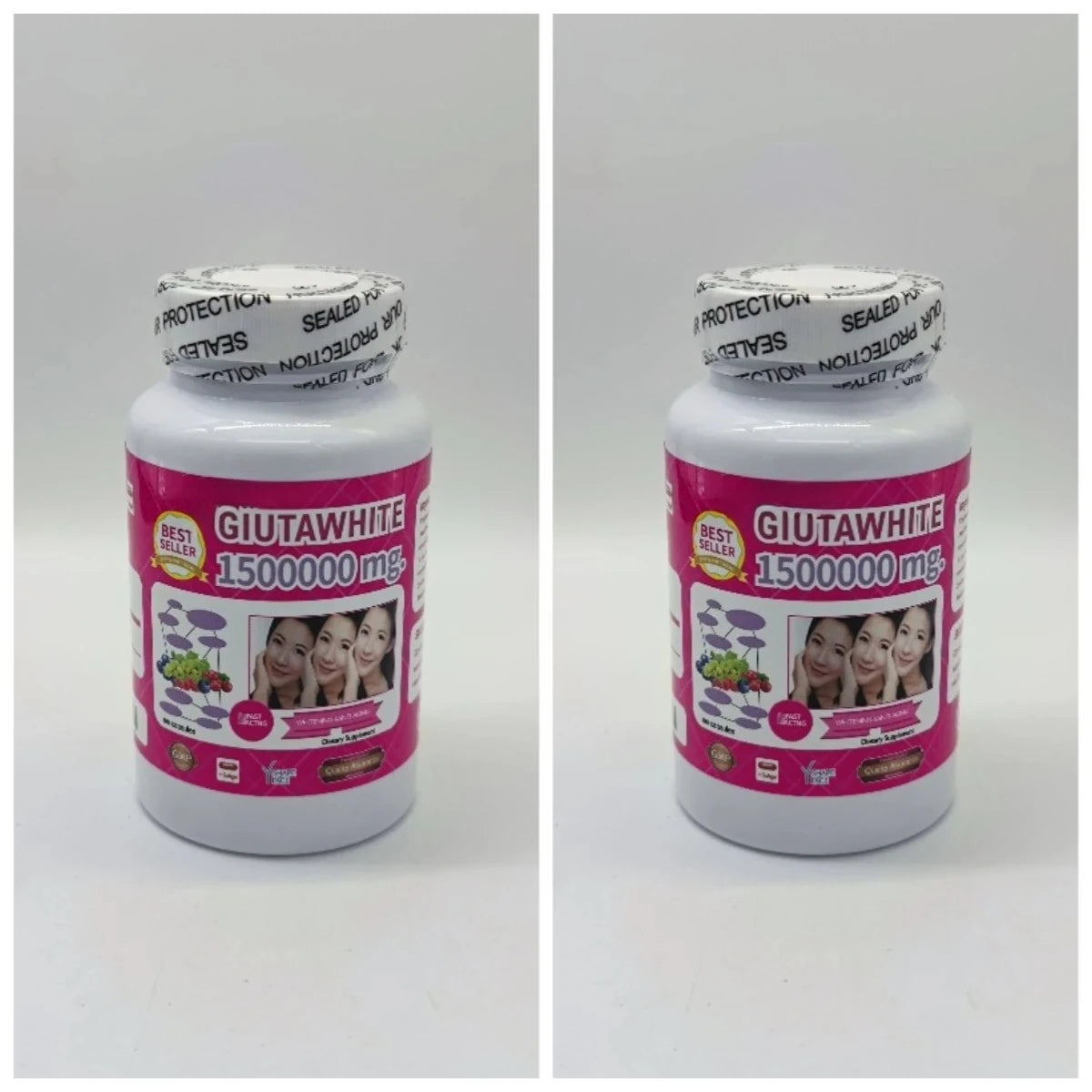 Glutathione Collagen Softgels 100ct – Vitamin C, Biotin & Zinc Beauty Supplement Softgels Qst 200Count(Pack of 2)