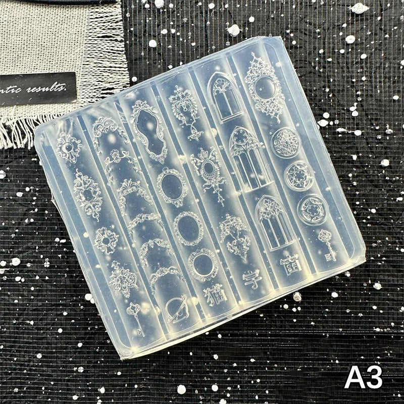3D Silicone Nail Mold – Photo Frame Shape Nail Art Stamping Tool Nail Art Mold Qst A3
