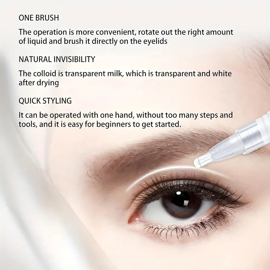 GZE Double Eyelid Pen & Skin Shaping Cream – Bigger Eyes Eyelid Shaping Pen Qme