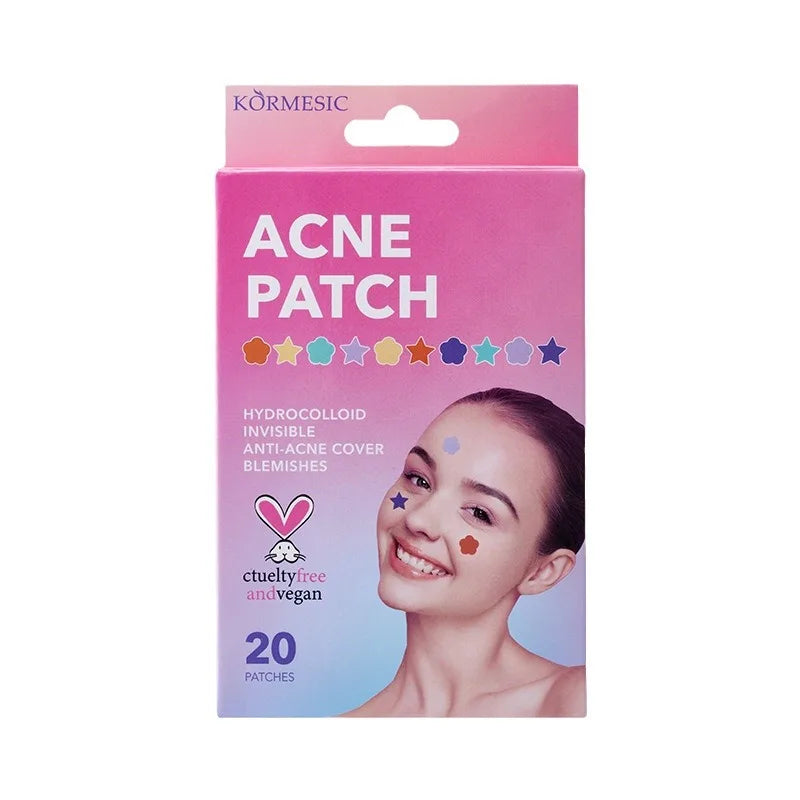 Colorful Star-Shaped Pimple Patches – Invisible Acne Stickers Acne Patch Qst