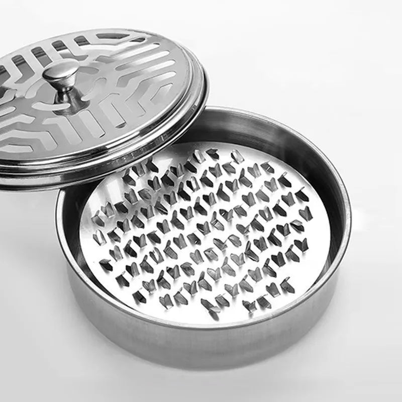 Stainless Steel Incense Burner Box – Fireproof with Ash Tray Incense Burner Box Qme Spike plate payment