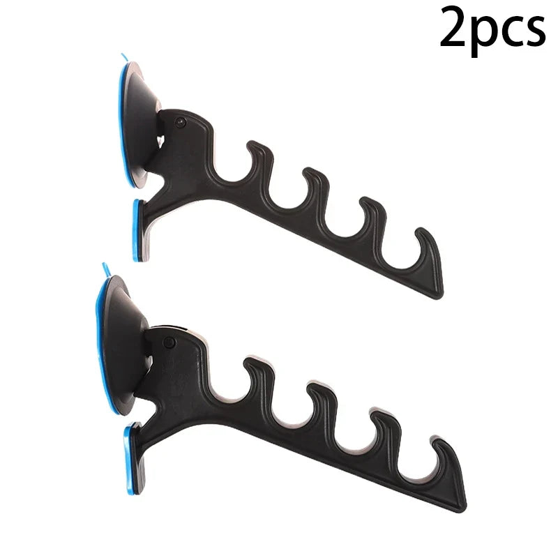 Fishing Rod Rack Horizontal Suction Cup Car Bracket Organizer Fishing Rod Holder Qme 2pcs