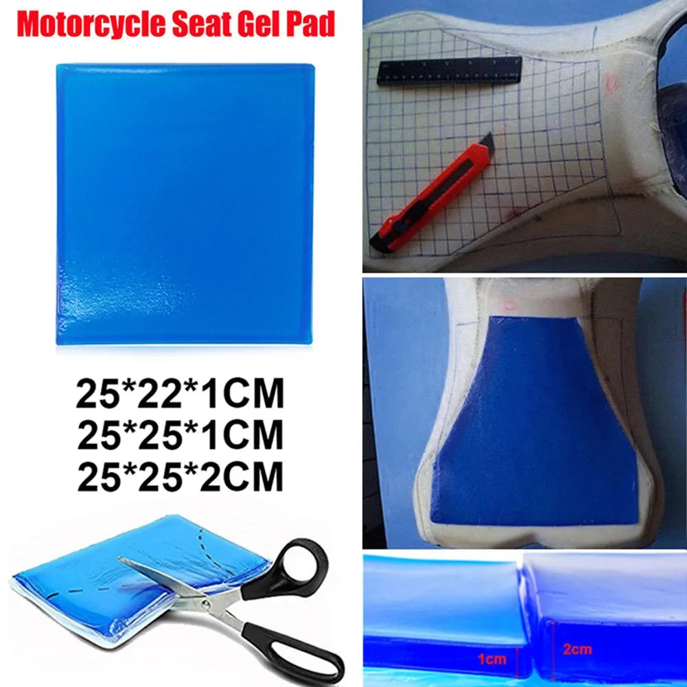 Motorcycle Seat Gel Pad Cushion Mat for Scooter & Motorbike Motorcycle Seat Pad Qme