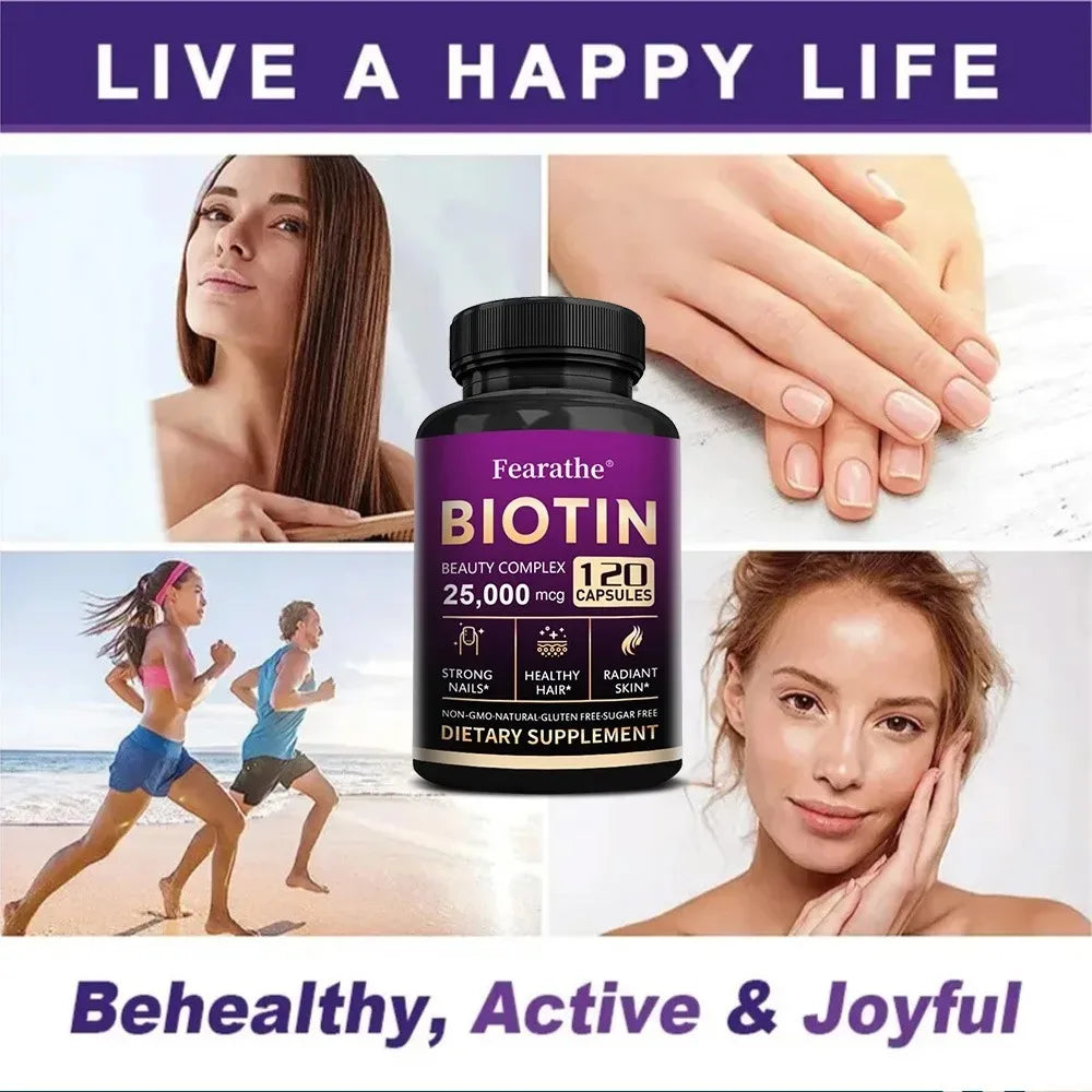 Marine Collagen Capsules – Biotin, Hyaluronic Acid & MSM Collagen Supplement Qst