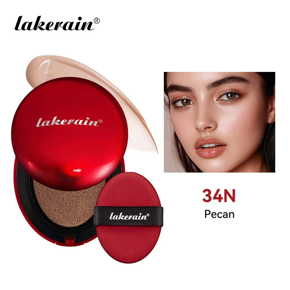 Lakerain Air Cushion BB Cream – Waterproof, SPF Foundation Cushion Foundation Qst 34N