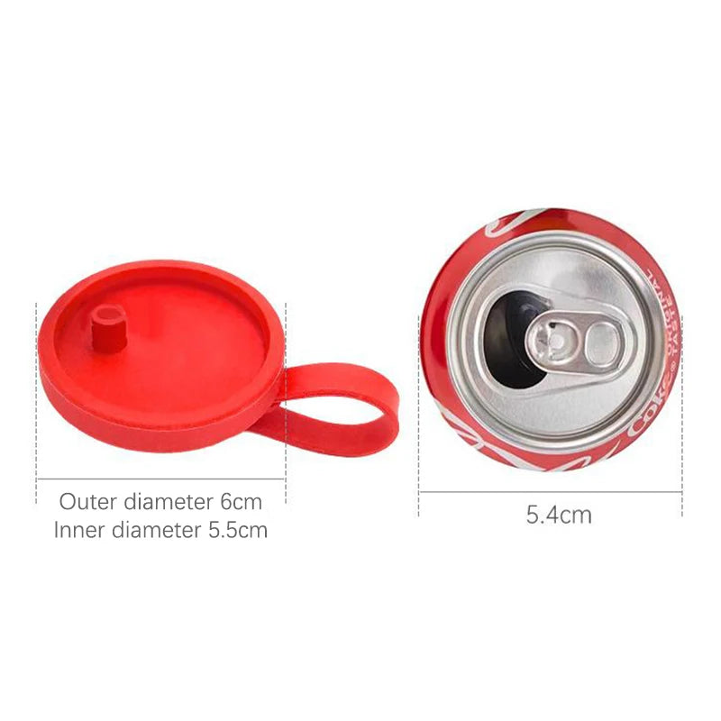 Reusable Silicone Soda Can Cover with Straw – BPA-Free Lid Silicone Can Cover Qst
