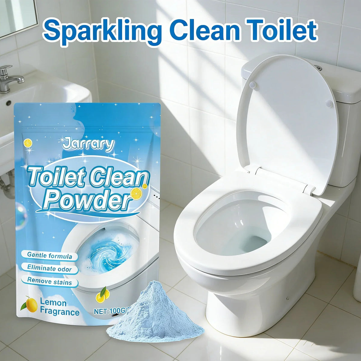Toilet Cleaning Powder – Gentle Stain & Scale Remover | Qme Toilet Bowl Cleaner Qme