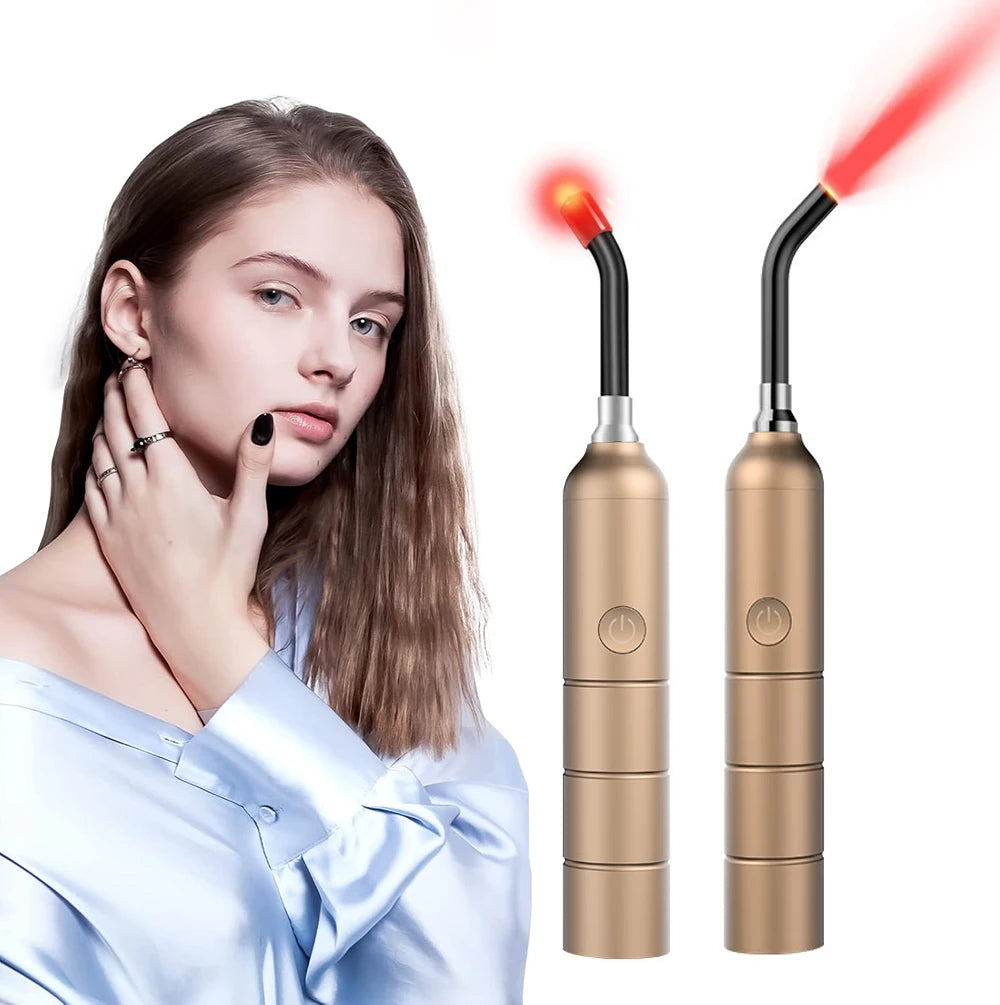 Red & Infrared Light Therapy Wand | 4 Wavelengths 660–940nm Light Therapy Wand Qst