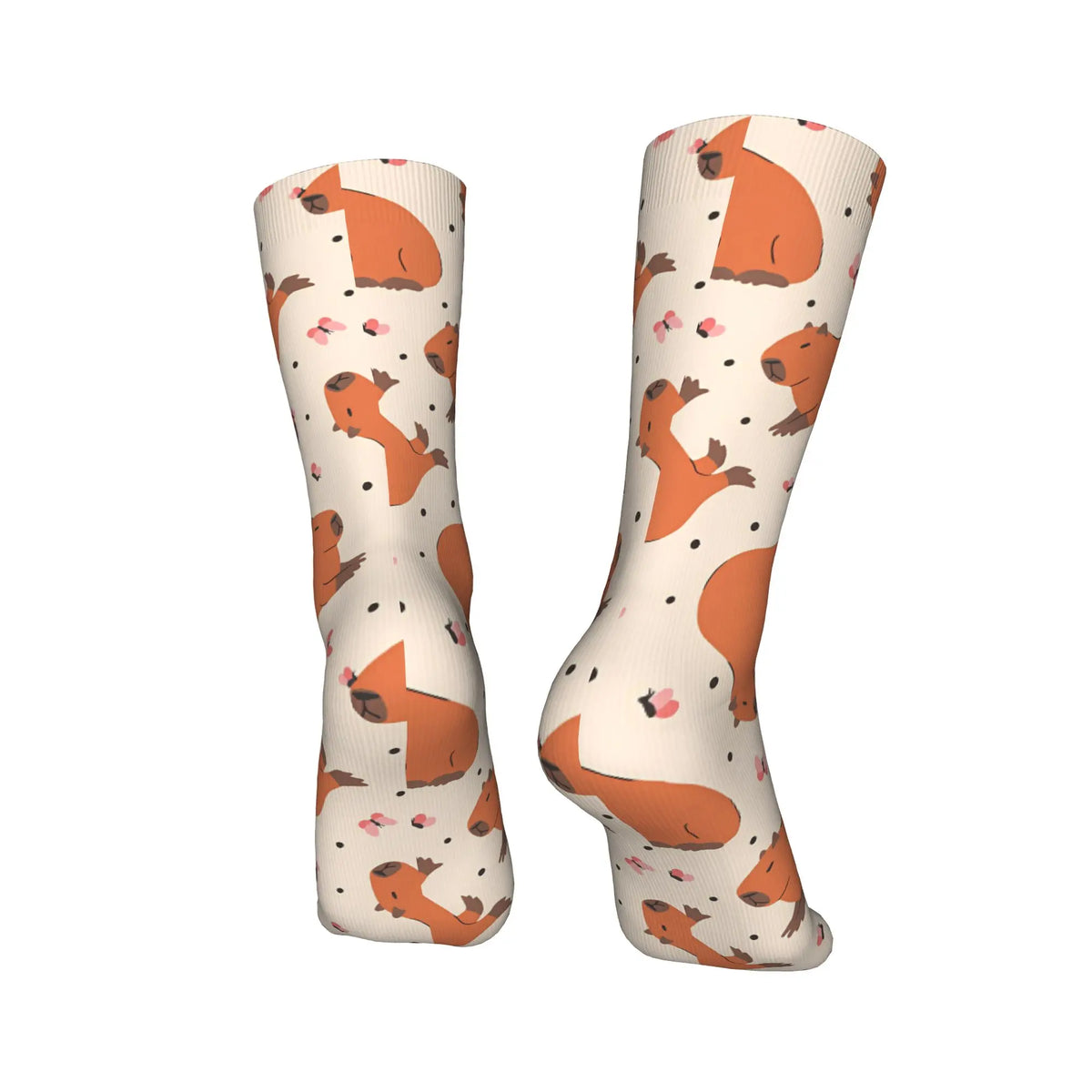 Capybara Graphic Crew Socks – Non-Slip Men's Casual Socks Graphic Crew Socks Qst