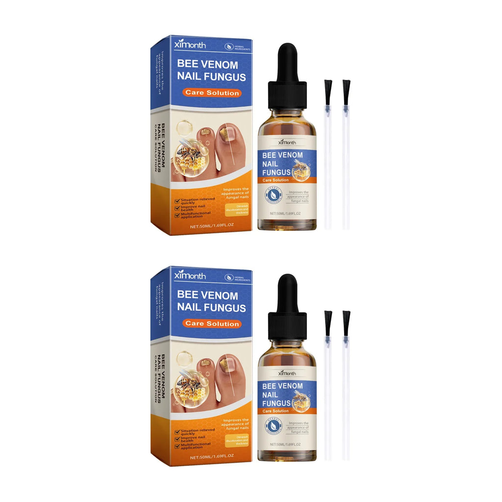 Bee Venom Tea Tree Nail Repair & Cuticle Care Serum 50ml Nail Repair Serum Qme 2 x 50ml Boxed