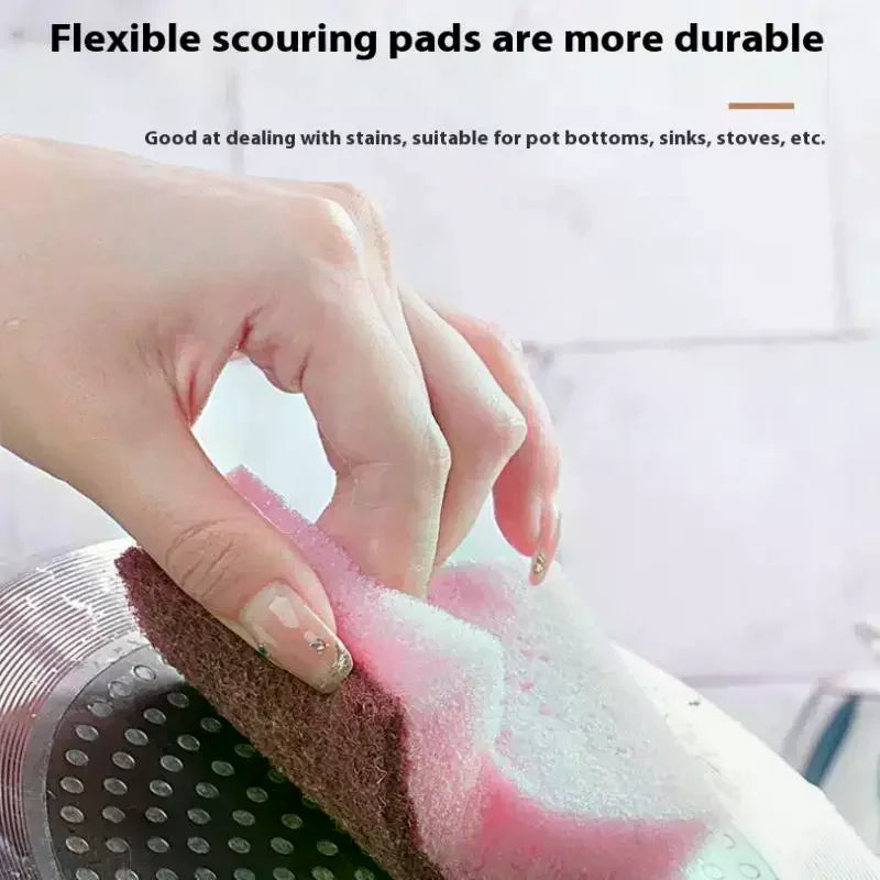 Kitchen Cleaning Sponge Wipes – Dishwashing & Bathroom Scrubber Cleaning Sponge Wipes Qme