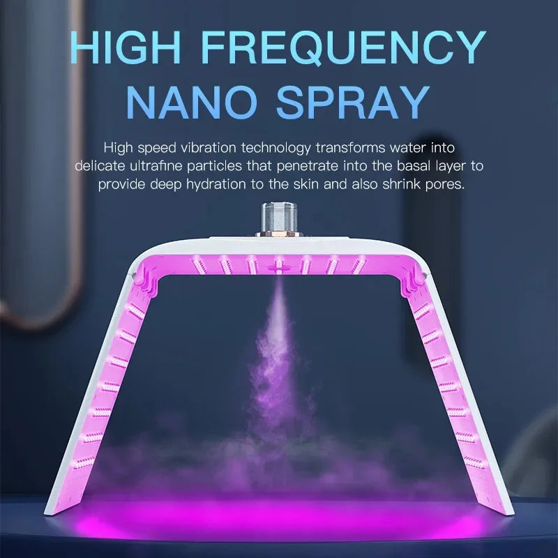 7-Color LED Light Therapy Mask & Nano Mist Spray | Vilnason LED Skin Care Mask Qst