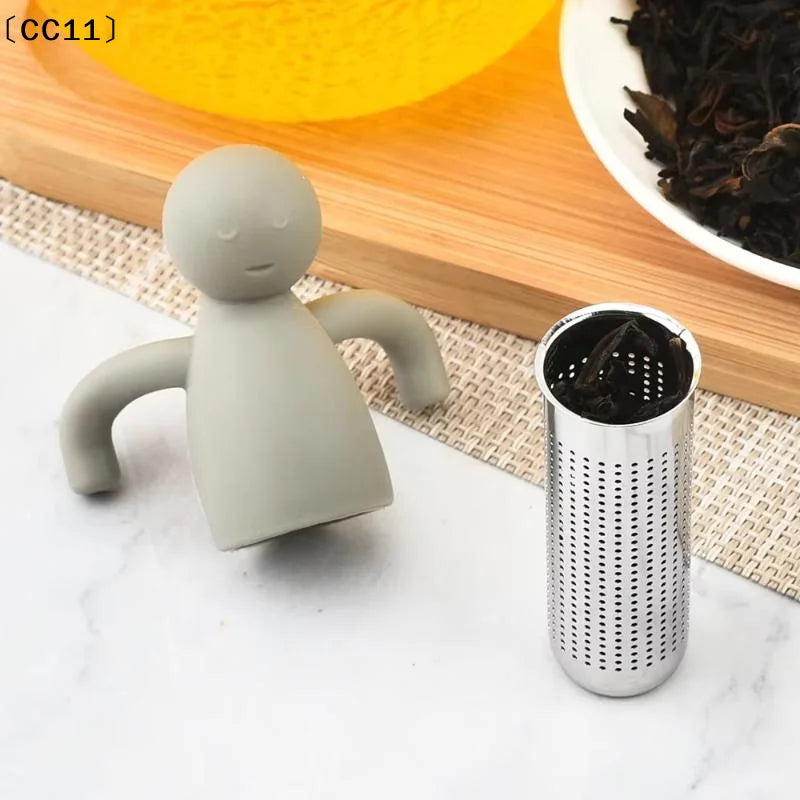 Human-Shaped Stainless Steel Tea Infuser | 6 Colors Tea Infuser Qme