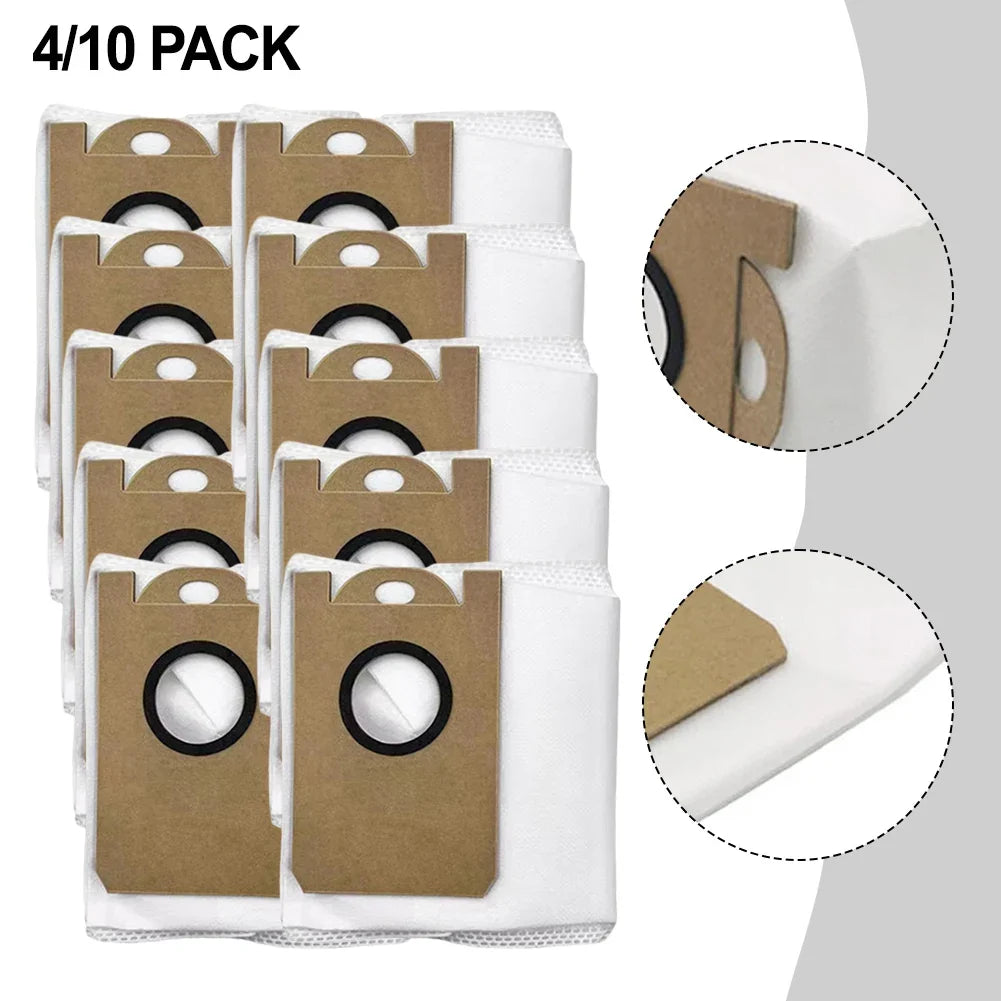 4-Pack Replacement Dust Bags for Teendow D10S MAX Vacuum Vacuum Dust Bags Qme