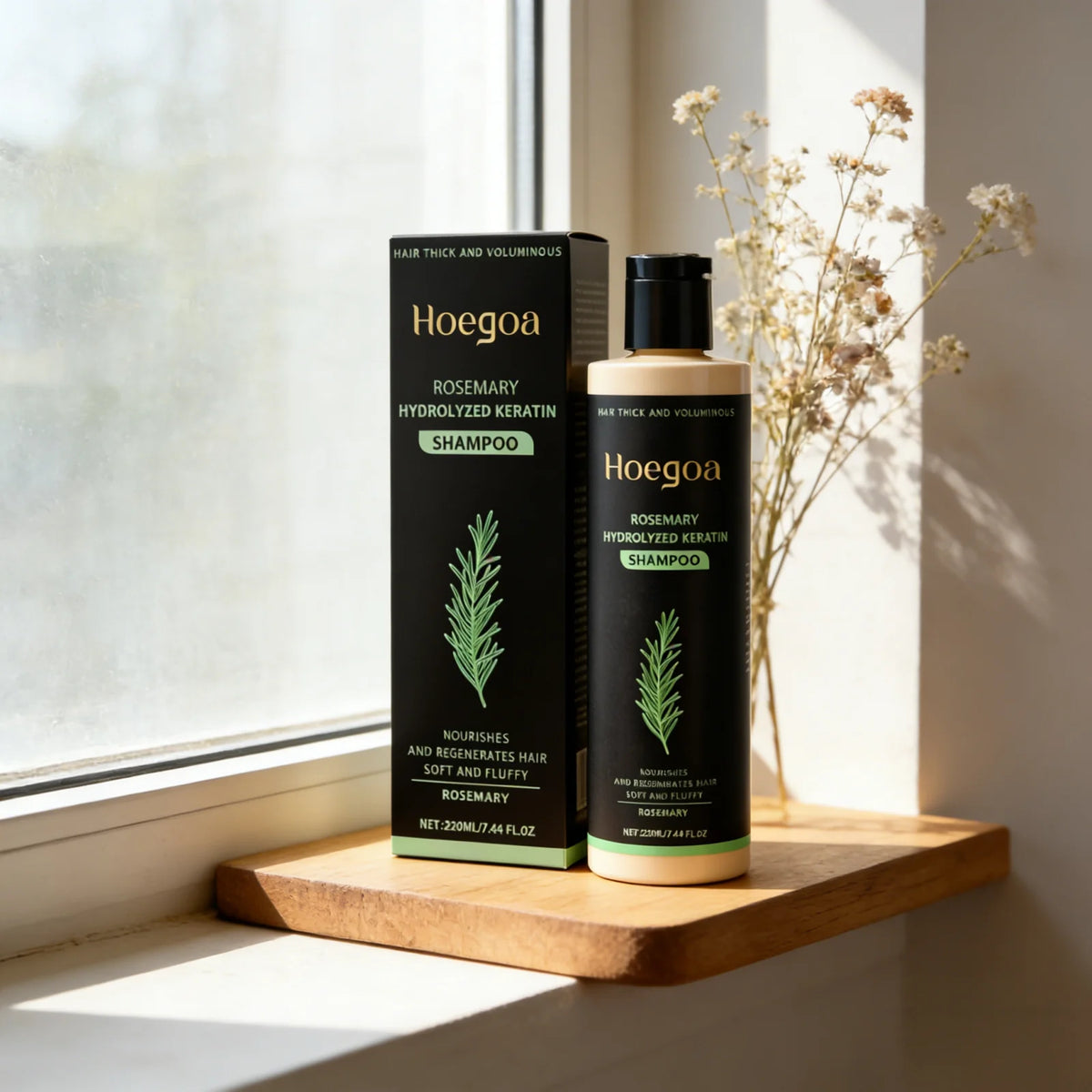 Hoegoa Rosemary Keratin Shampoo – Volume & Strengthening Keratin Shampoo Qst