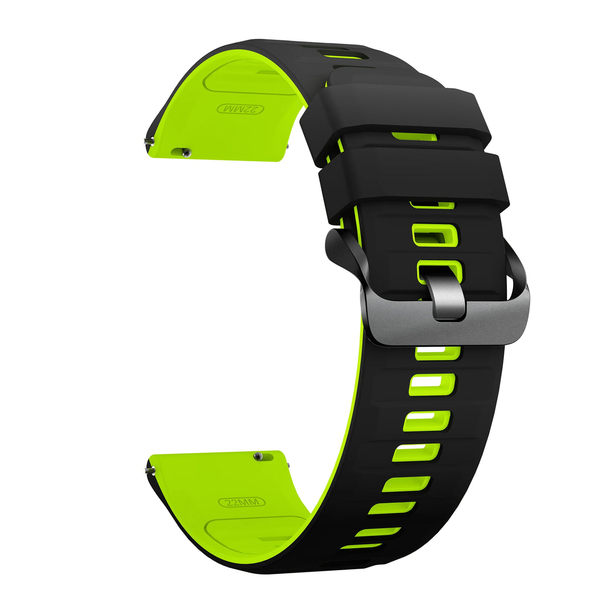 Silicone Sport Strap for OnePlus Watch 3/2/2R – 10 Colors Silicone Watch Strap Qme Black Green 22mm Universal