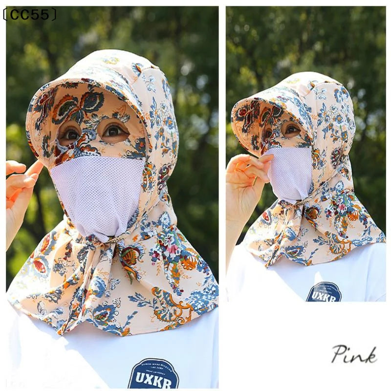 Women's UV Protection Sun Hat – Full Face & Neck Coverage Sun Protection Hat Qst