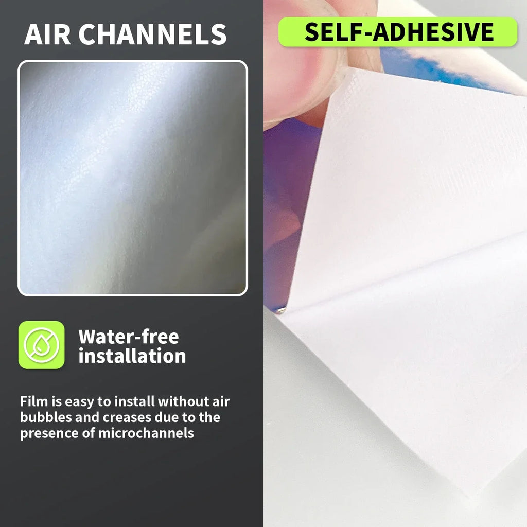 Glossy Colored Vinyl Sticker – Waterproof Self-Adhesive Car Decal Automotive Vinyl Decal Qme