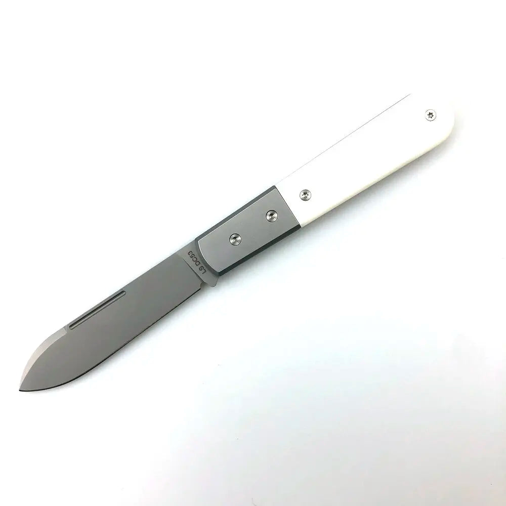 TRSKT DC53 Barlow Folding Knife – Ox Bone & Carbon Fiber EDC Folding Pocket Knife Qst D China Mainland