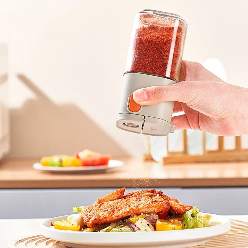 Glass Quantitative Salt & Seasoning Dispenser Bottle Seasoning Dispenser Qme
