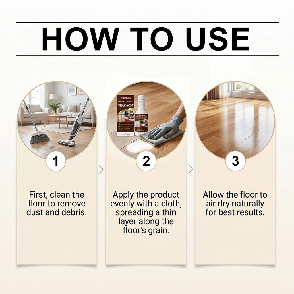 JAKEHOE 150ml Floor Cleaner – Polish, Gloss & Stain Remover Floor Cleaner Polish Qst