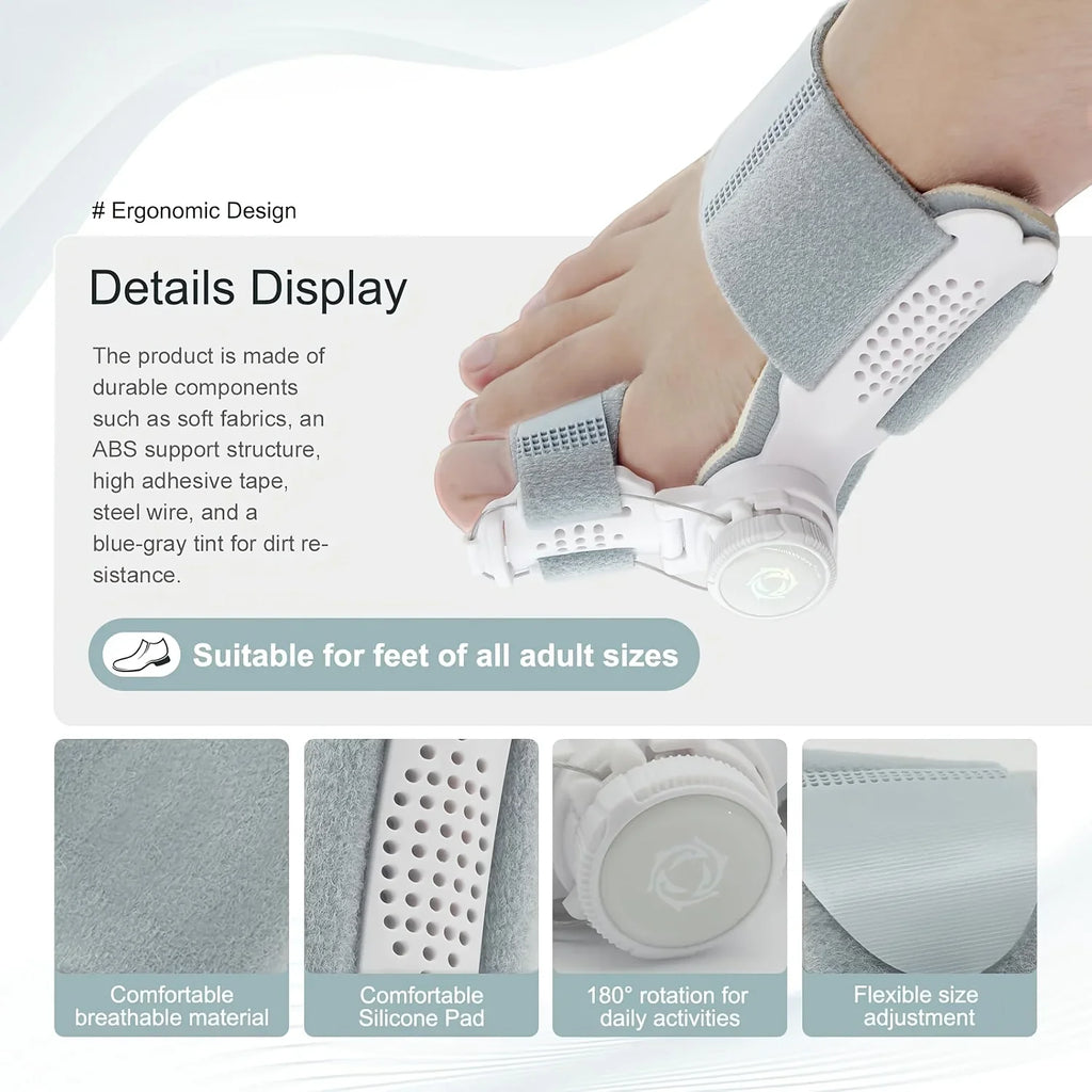Rotatable Silicone Big Toe Separator Cushion – Left & Right Toe Separator Cushion Qme