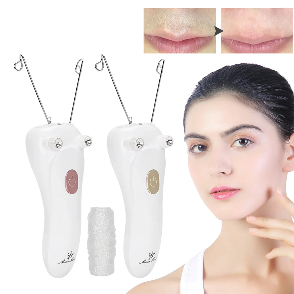 Electric Threading Epilator – Face & Body Hair Remover for Women Threading Epilator Qme