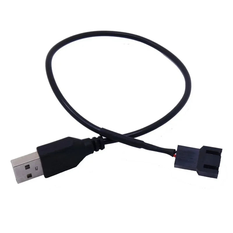 10-Pack USB to 4-Pin Fan Adapter Cable | 5V USB CPU & Chassis Fan Adapter Cable Qme