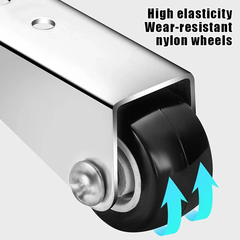 Silent Side-Mounted Stainless Steel Door Roller Support Door Roller Support Qme