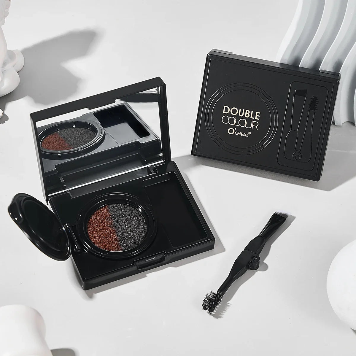 Two Tone Matte Eyebrow Cream – Lightweight & Smudge-Proof Eyebrow Cream Qme
